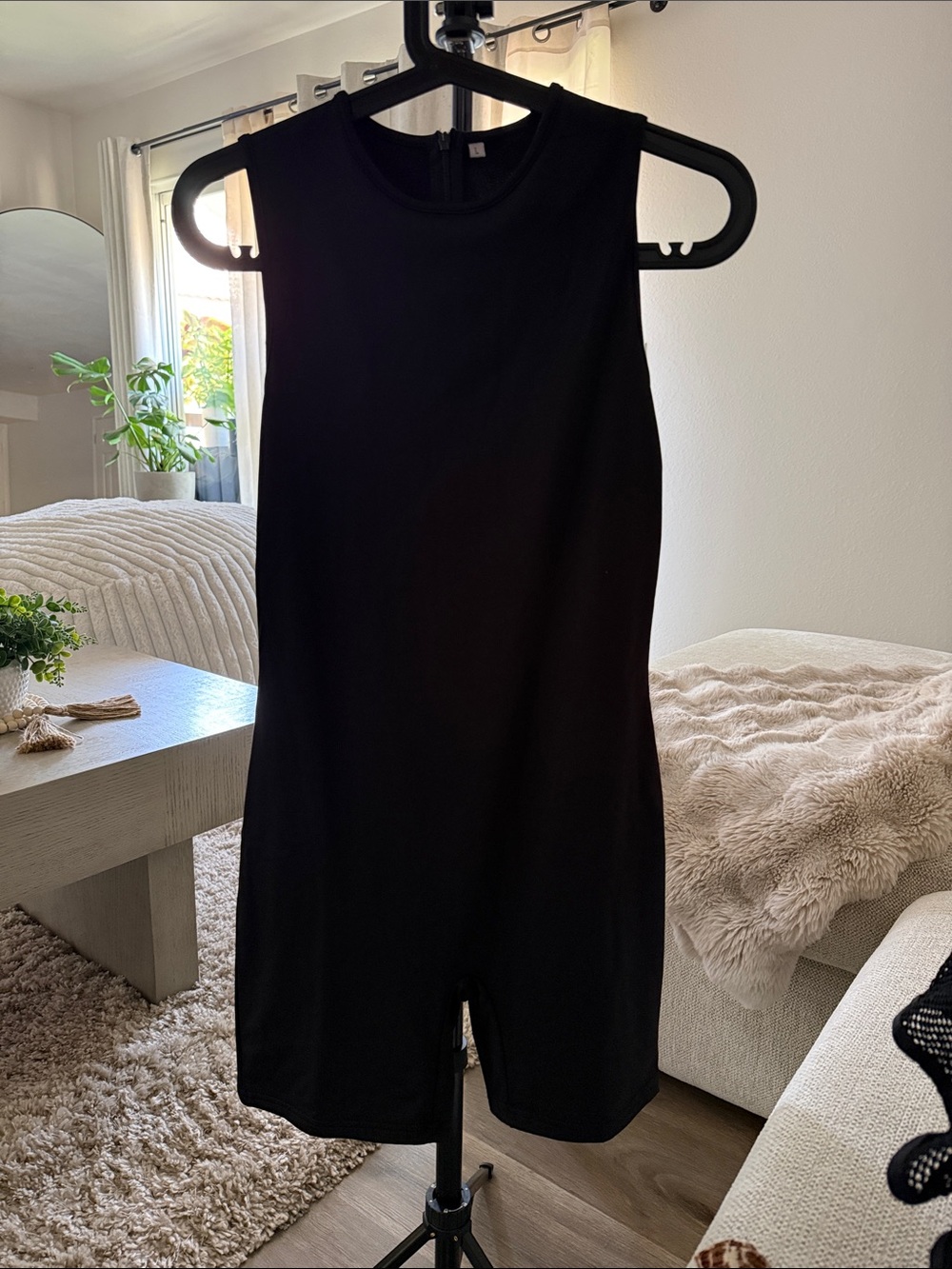 Black Sleeveless Romper